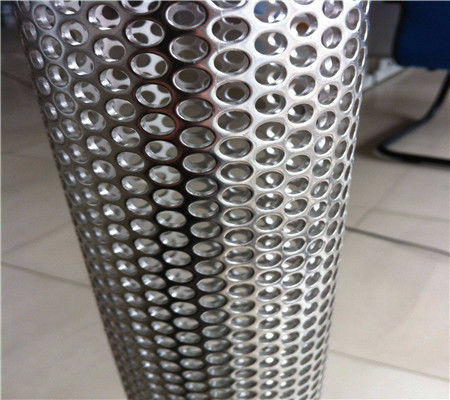 0.5 Mm SS201 SS410 Mirror Polished Stainless Steel Plate ASTM Perforated Mesh Decorative Slotted Hole